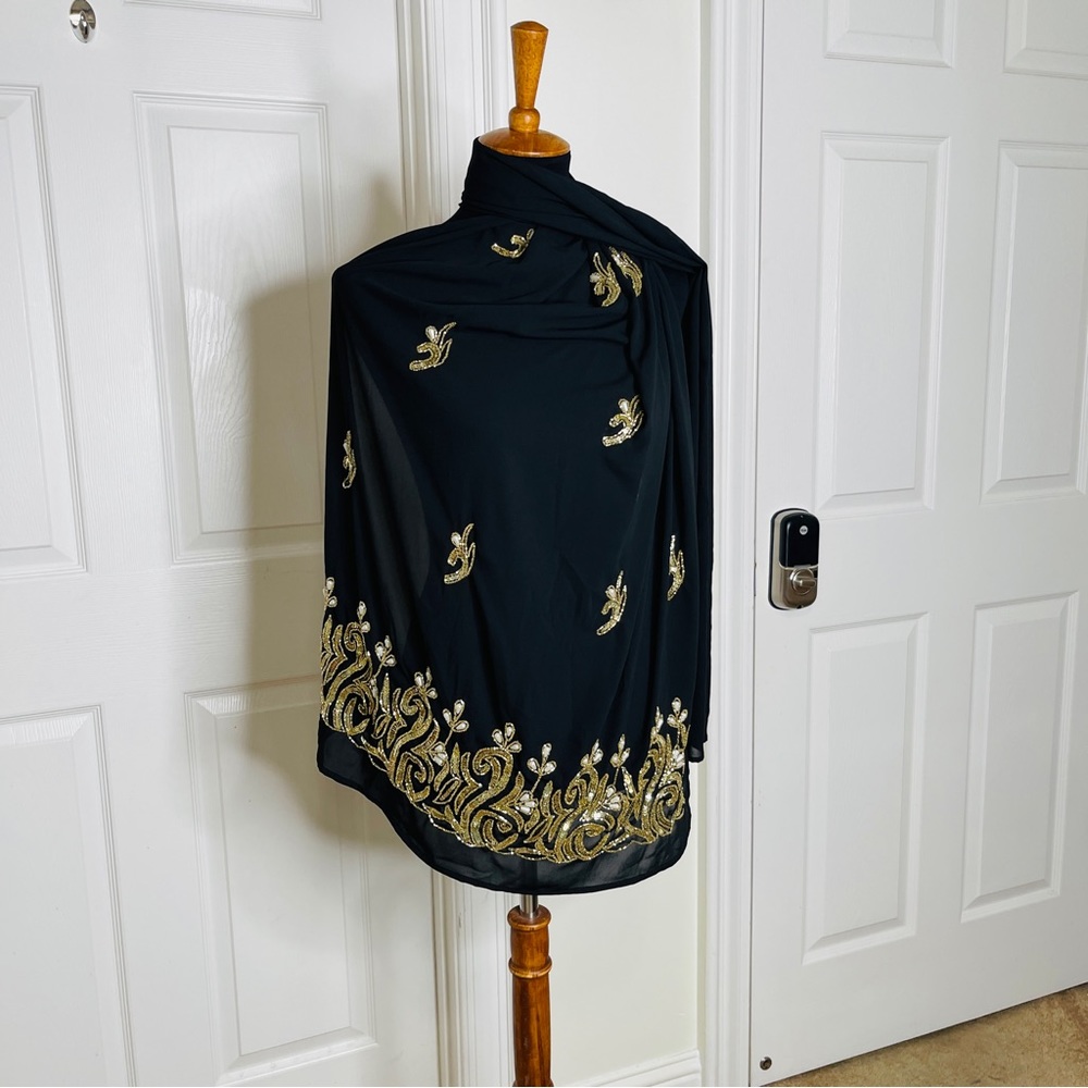 Muslim party scarf hijab special event fashion Dubai Designer - Picture 1 of 6